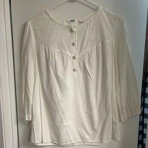 Izod Women’s White Long Sleeve Blouse